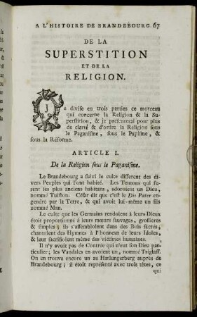 De La Superstition Et De La Religion.