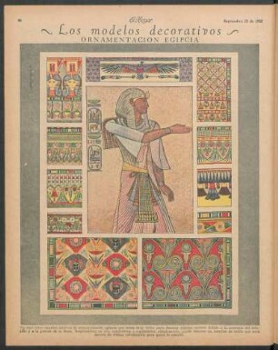 Los modelos decorativos : Ornamentación egipcia