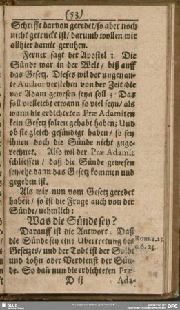 Was die Sünde sey?