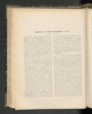 Begleitworte zur Karte von Unjangwira. (Nr. 5.)