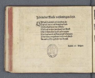 Jedem der Music verstendigen Leser