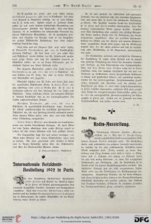 Internationale Holzschnitt-Ausstellung 1902 in Paris