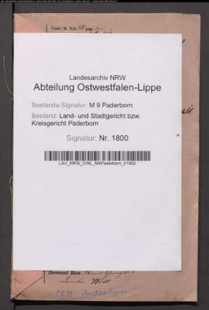 Erblasser: Bunse, Witwe; Ehepartner: Bunse, Heinrich: