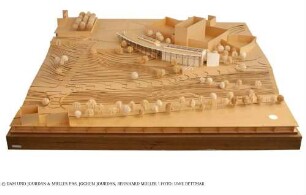 Documenta-Halle - Modell des Gesamtgebäudes mit Umgebung