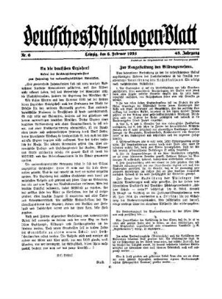 Zur Neugestaltung des Bildungswesens