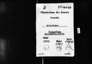 Neuaufbau der badischen Polizei