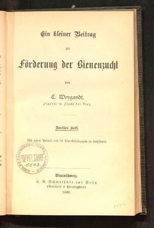 2: Ein kleiner Beitrag zur Förderung der Bienenzucht