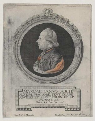Bildnis des Maximilianvs, Arch. Avst. Archiep. Colon.