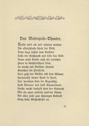 Das Metropole-Theater
