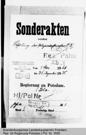 Schulung der Polizeiwachtmeister in Lehrgängen an den Polizeischulen