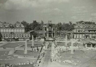Wiederaufbau Zwinger, Zustand September 1952