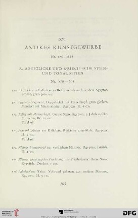 Antikes Kunstgewerbe (Nr. 570-635)