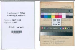 Entnazifizierung Hermann Schulz , geb. 08.11.1910 (Arbeiter)