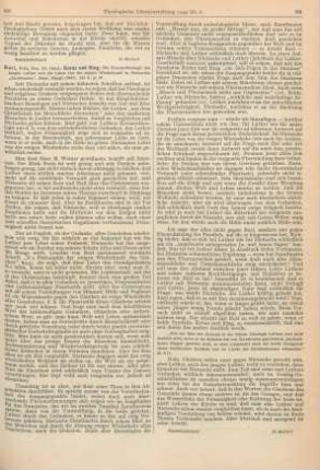 357-358 [Rezension] Buri, Fritz, Kreuz und Ring