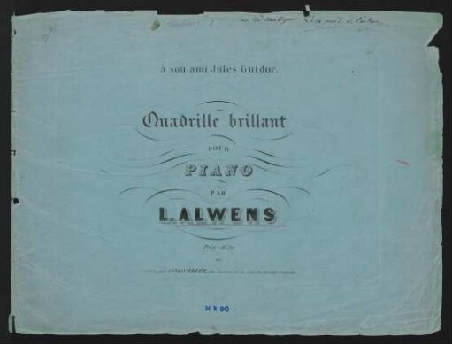 Quadrille brillant pour piano