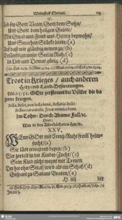 Trost in Krieges, auch anderen Herz- und Land-Beschwerungen