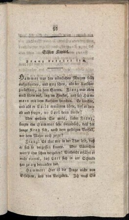 Eilftes Kapitel. Franz bekehrt sich. - Vierzehntes Kapitel. Universitätsstudium unsers selben.