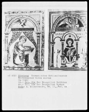 Das Goldene Evangelienbuch von Echternach — Der Evangelist Markus, Folio 54verso