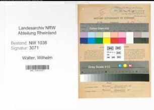 Entnazifizierung Wilhelm Walter , geb. 15.02.1908 (Techniker)