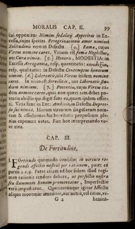 Cap. III. De Fortitudine
