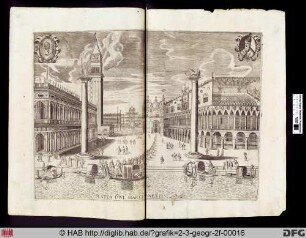 Der Markusplatz in Venedig.