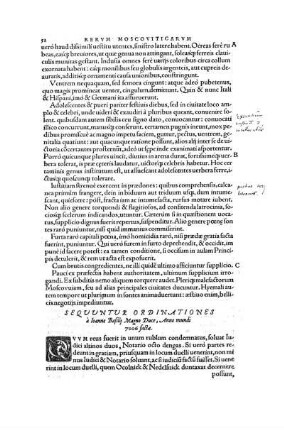 Sequuntur Ordinationes à Ioanne Basily Magno Duce