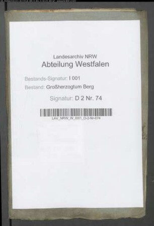 Vorgeschlagener Verkauf oder Verpachtung verschiedener Domanialgebäude der Rentei Warendorf
