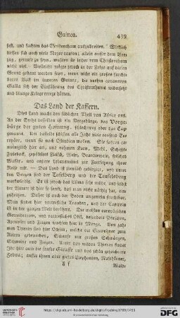 Das Land der Kaffern