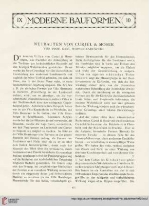 9: Neubauten von Curjel & Moser