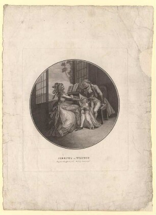 "Sorrows of Werter". Werther und Lotte am Klavier