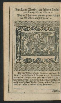 Am Tage Matthei des heiligen Apostels und Evangelisten/ ...
