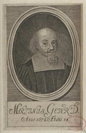 Bildnis des Martinus Geier