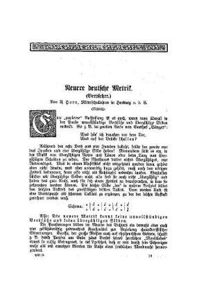 Neuere deutsche Metrik (Verslehre) : (Schluß)