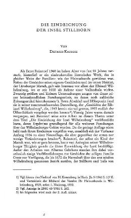 Die Eindeichung der Insel Stillhorn