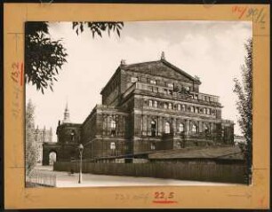 Königliches Hoftheater, Dresden: Ansicht von Norden