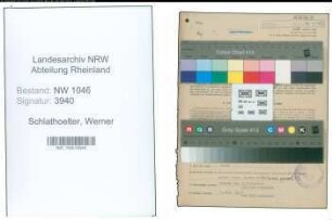 Entnazifizierung Werner Schlathoelter , geb. 06.08.1913 (Arzt)