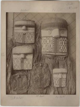 Masken, gesammelt von Karl von den Steinen während der 2. Xingu-Expedition