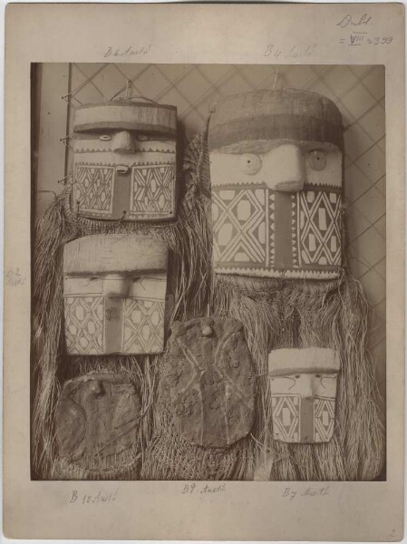 Masks collected by Karl von den Steinen during the 2nd Xingu Expedition