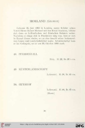 Morland (George) (Nr. 48-50)