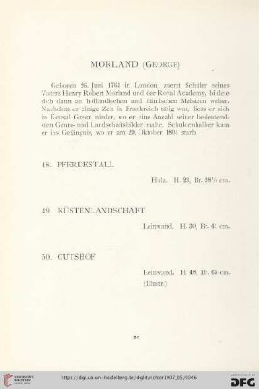 Morland (George) (Nr. 48-50)