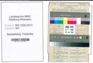 Entnazifizierung Friederike Buesselberg , geb. 07.03.1889 ()