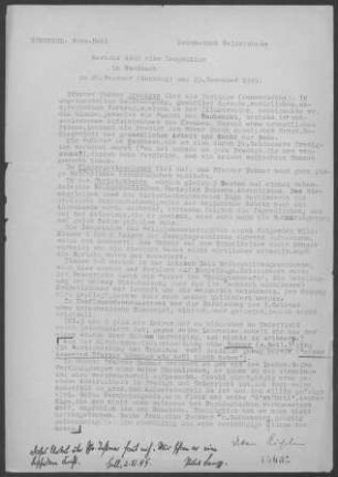 Wachbach mit Hachtel, Dörtel, Apfelbach, Stuppach und Lillstadt: Inspektionsbericht 1949