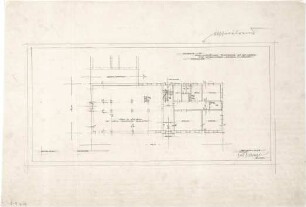 Gsaenger, Gustav; München, Romanplatz / Notburgastr.; Wohn- und Geschäftshaus Frauenhofer - Eingabeplan (Grundriss EG)