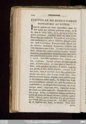 [Epistolae.]