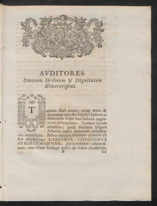 Auditores Omnium Ordinum & Dignitatum Honoratissimi