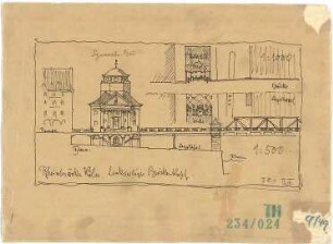 Fischer, Theodor; Köln; Rheinbrücke - Ansicht, Details