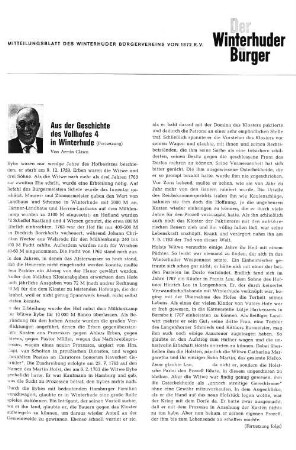 Aus der Geschichte des Vollhofes 4 in Winterhude (Fortsetzung)