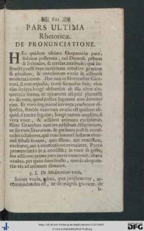 Pars Septima. De Pronunciatione.
