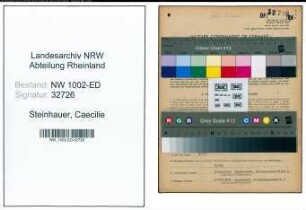Entnazifizierung Caecilie Steinhauer, geb. 26.04.1916 (Kindergaertnerin)