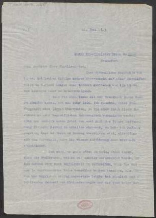 Brief an Frantisek Neumann : 21.06.1913